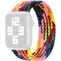 Сплетена найлонова каишка за Apple Watch 42mm / 41mm / 40mm / 38mm - XS - наситена дъга