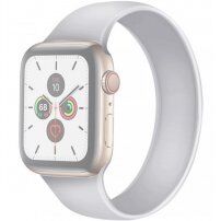 Силиконова каишка за Apple Watch 42mm / 41mm / 40mm / 38mm - S - бял