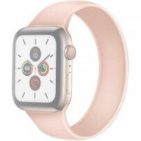 Силиконова каишка за Apple Watch 42mm / 41mm / 40mm / 38mm - S - розов