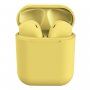 InPods 12 безжични bluetooth слушалки с калъф за зареждане за устройства на Apple - жълта