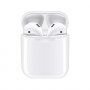 i18 TWS безжични слушалки с калъф за зареждане за устройства на Apple - бяла