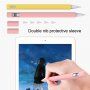 Триъгълно силиконово покритие за Apple Pencil 1. поколение - син