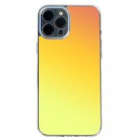 Удароустойчив кейс с градиент за iPhone 12 Pro Max - жълто-оранжев