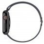 Силиконова каишка с подвижна закопчалка за Apple Watch 42mm / 41mm / 40mm / 38mm - тъмносив