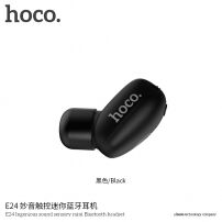 HOCO малка безжична Bluetooth слушалка с микрофон за Apple iPhone - черно