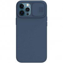 Nillkin CamShield Silky кейс за iPhone 12 Pro Max - син