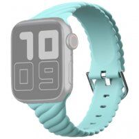 Сплетена силиконова каишка за Apple Watch 42mm / 41mm / 40mm / 38mm - син