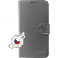 FIXED FIT Shine флип калъф с декоративен шев за iPhone 12 Pro Max - цвят антрацит