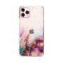 Удароустойчив прозрачен кейс с мраморен мотив за iPhone 12 / 12 Pro - лилав