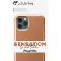 CellularLine Sensation Metallic силиконов кейс за iPhone 11 Pro - златен
