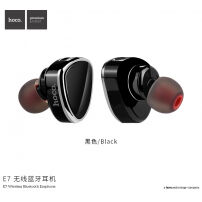 HOCO малка безжична Bluetooth слушалка за Apple iPhone - черно