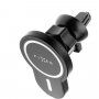 FIXED MagClick 15W стойка за автомобилна решетка с MagSafe безжично зареждане за iPhone - черна