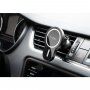FIXED MagClick 15W стойка за автомобилна решетка с MagSafe безжично зареждане за iPhone - черна