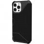 UAG Metropolis устойчив флип калъф за iPhone 13 Pro Max - цвят черен кевлар
