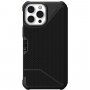 UAG Metropolis устойчив флип калъф за iPhone 13 Pro Max - цвят черен кевлар