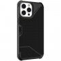 UAG Metropolis устойчив флип калъф за iPhone 13 Pro Max - цвят черен кевлар