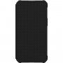 UAG Metropolis устойчив флип калъф за iPhone 13 Pro Max - цвят черен кевлар