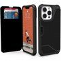 UAG Metropolis устойчив флип калъф за iPhone 13 - цвят черен кевлар
