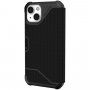 UAG Metropolis устойчив флип калъф за iPhone 13 - цвят черен кевлар