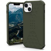 UAG Standard Issue силиконов устойчив кейс за iPhone 13 - цвят маслина