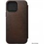 Nomad MagSafe Rugged Folio кожен флип калъф за iPhone 13 Pro Max - кафяв