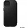Nomad MagSafe Rugged Folio кожен флип калъф за iPhone 13 - черно