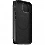 Nomad MagSafe Rugged Folio кожен флип калъф за iPhone 13 - черно