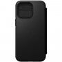 Nomad MagSafe Rugged Folio кожен флип калъф за iPhone 13 Pro - черно