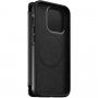 Nomad MagSafe Rugged Folio кожен флип калъф за iPhone 13 Pro - черно