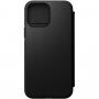 Nomad MagSafe Rugged Folio кожен флип калъф за iPhone 13 Pro Max - черно