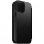 Nomad MagSafe Rugged Folio кожен флип калъф за iPhone 13 Pro Max - черно