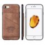 Taokkim защитен кейс от PU кожа с джоб в ретро стил за iPhone 6 Plus / 6S Plus - кафяв