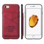 Taokkim защитен кейс от PU кожа с джоб в ретро стил за iPhone 6 Plus / 6S Plus - червен