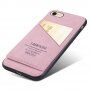 Taokkim защитен кейс от PU кожа с джоб в ретро стил за iPhone 6 Plus / 6S Plus - розов