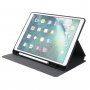 Калъф от PU кожа със стойка и място за Apple Pencil за iPad 9,7" (2017/2018) / Air 1 / 2 / Pro 9,7" - тъмносиво