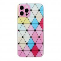 Мек кейс с мотив на витраж за iPhone 12 Pro Max - розов