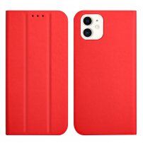 Магнитен флип калъф за iPhone 12 mini - червено