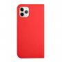 Магнитен флип калъф за iPhone 12 / 12 Pro - червено