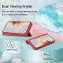 Магнитен флип калъф за iPhone 11 - червено