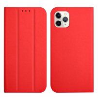 Магнитен флип калъф за iPhone 11 Pro Max - червено