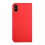 Магнитен флип калъф за iPhone X / XS - червено