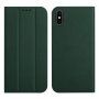 Магнитен флип калъф за iPhone X / XS - зелено