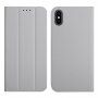 Магнитен флип калъф за iPhone XS Max - сиво