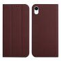 Магнитен флип калъф за iPhone XR - кафяв