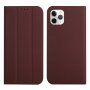 Магнитен флип калъф за iPhone 13 Pro Max - кафяв