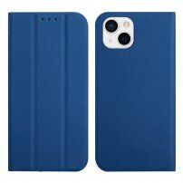 Магнитен флип калъф за iPhone 13 - кралско синьо