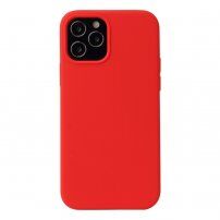 Силиконов кейс за iPhone 13 Pro Max - светлочервен