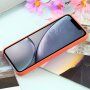 Силиконов кейс поддържащ зареждане с Magsafe за iPhone XR - оранжев