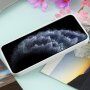 Силиконов кейс поддържащ зареждане с Magsafe за iPhone 11 Pro Max - бял