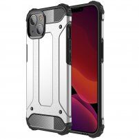 Super устойчив "Armor" кейс за iPhone 13 mini - сребърен